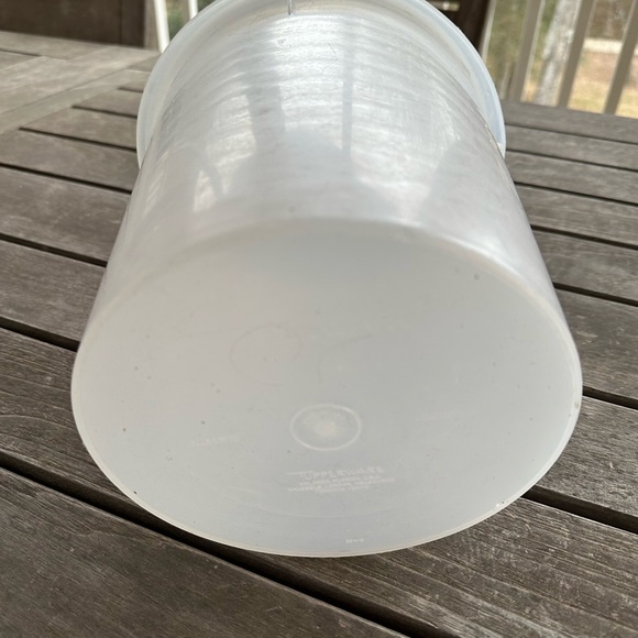 Tupperware Translucent White Round Container - Picture 2 of 4